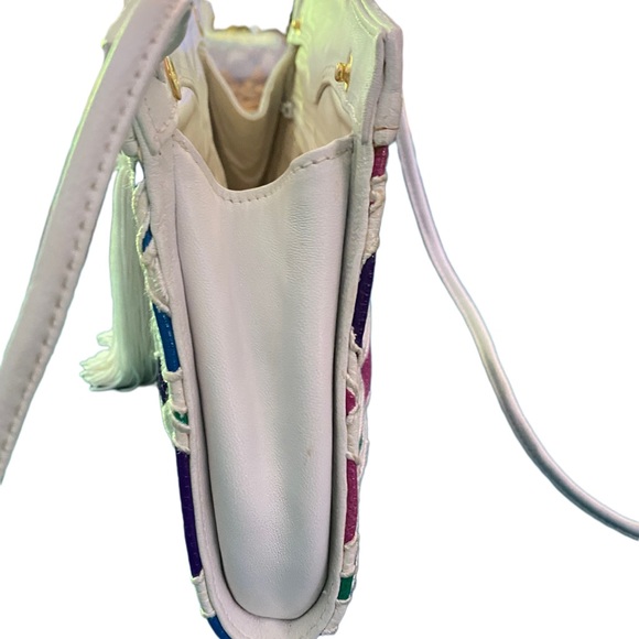 Vintage 90s BRACCIALINI Leather Clutch - Picture 10 of 10